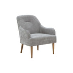 Fauteuil chenille, chaise d'appoint de style moderne avec pieds en bois, design confortable pour salon, chambre, bureau