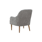 Fauteuil chenille, chaise d'appoint de style moderne avec pieds en bois, design confortable pour salon, chambre, bureau