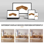 Canapé d'angle modulaire en L, ensemble de canapés de luxe, meubles d'intérieur rembourrés, canapé-lit en mousse