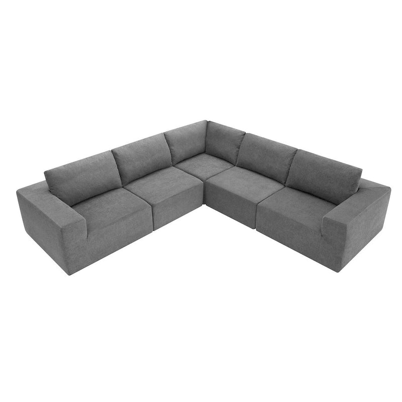 Canapé d'angle modulaire en L, ensemble de canapés de luxe, meubles d'intérieur rembourrés, canapé-lit en mousse