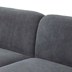 Canapé rembourré moderne avec base en métal, causeuse de luxe pour salon, réception