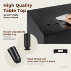 Meuble TV pour téléviseur de 55-60 pouces, Meuble de rangement avec 2 armoires Meuble console, Meuble de salon, de chambre à coucher