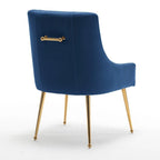 Lot de 8 chaises de salle à manger SEYNAR Modern Glam en velours, chaises capitonnées pour salon (sans table)