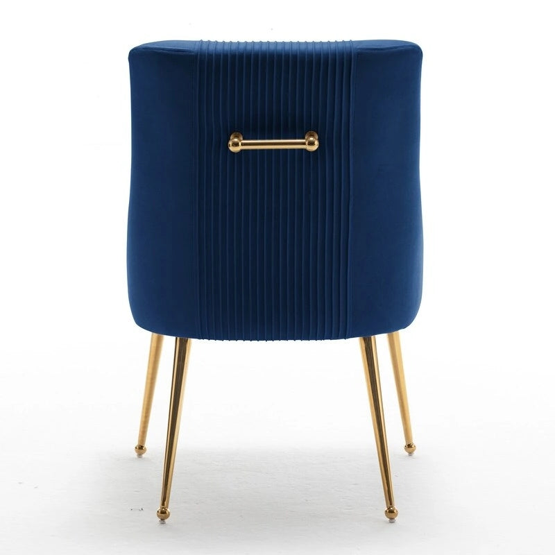 Lot de 8 chaises de salle à manger SEYNAR Modern Glam en velours, chaises capitonnées pour salon (sans table)