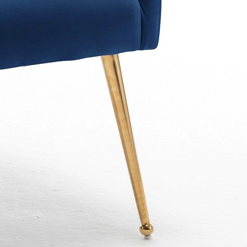 Lot de 8 chaises de salle à manger SEYNAR Modern Glam en velours, chaises capitonnées pour salon (sans table)