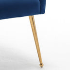 Lot de 8 chaises de salle à manger SEYNAR Modern Glam en velours, chaises capitonnées pour salon (sans table)