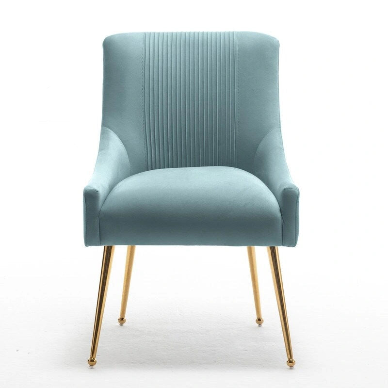 Lot de 8 chaises de salle à manger SEYNAR Modern Glam en velours, chaises capitonnées pour salon (sans table)