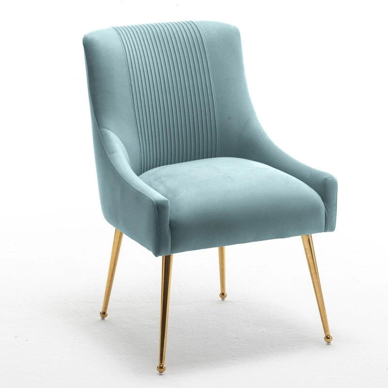 Lot de 8 chaises de salle à manger SEYNAR Modern Glam en velours, chaises capitonnées pour salon (sans table)