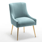 Lot de 8 chaises de salle à manger SEYNAR Modern Glam en velours, chaises capitonnées pour salon (sans table)
