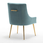 Lot de 8 chaises de salle à manger SEYNAR Modern Glam en velours, chaises capitonnées pour salon (sans table)