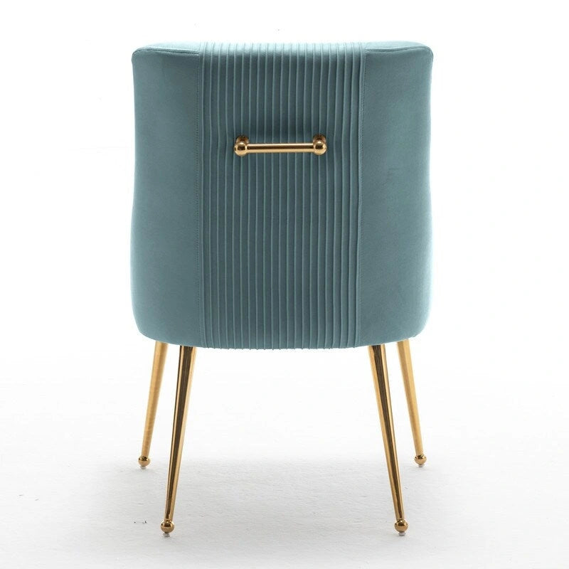 Lot de 8 chaises de salle à manger SEYNAR Modern Glam en velours, chaises capitonnées pour salon (sans table)
