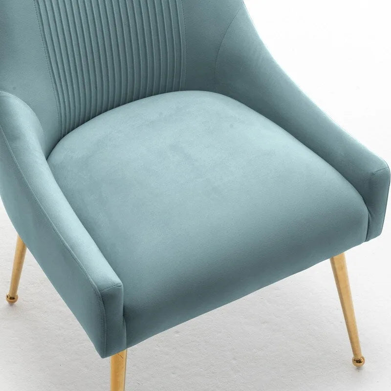 Lot de 8 chaises de salle à manger SEYNAR Modern Glam en velours, chaises capitonnées pour salon (sans table)