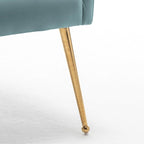 Lot de 8 chaises de salle à manger SEYNAR Modern Glam en velours, chaises capitonnées pour salon (sans table)