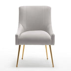 Lot de 8 chaises de salle à manger SEYNAR Modern Glam en velours, chaises capitonnées pour salon (sans table)