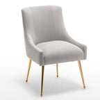 Lot de 8 chaises de salle à manger SEYNAR Modern Glam en velours, chaises capitonnées pour salon (sans table)