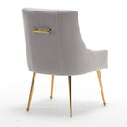 Lot de 8 chaises de salle à manger SEYNAR Modern Glam en velours, chaises capitonnées pour salon (sans table)