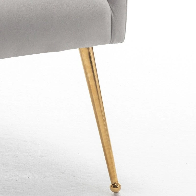 Lot de 8 chaises de salle à manger SEYNAR Modern Glam en velours, chaises capitonnées pour salon (sans table)