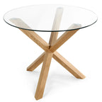 Table à manger ronde Kennedy de 37,4 pouces
