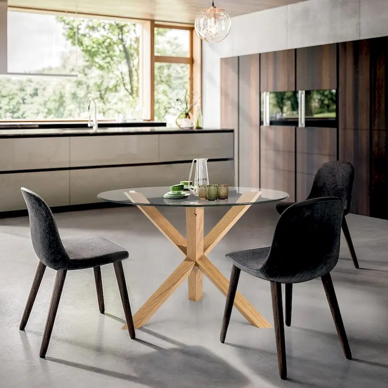 Table à manger ronde Kennedy de 37,4 pouces