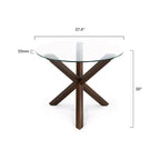 Table à manger ronde Kennedy de 37,4 pouces