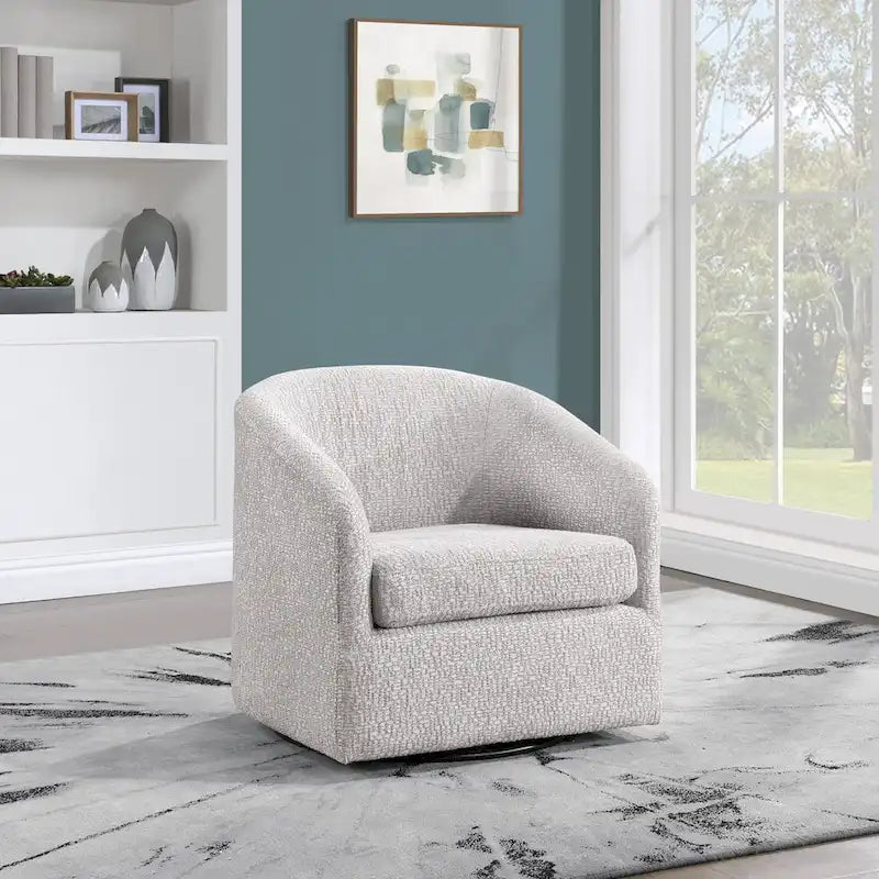 Parker Swivel Tub Chair in Sterling