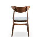 Chaises de salle à manger Beck mi-siècle en noyer rembourrées (Lot de 2)