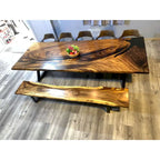 Sundaland 118 Grande Table à manger Live Edge