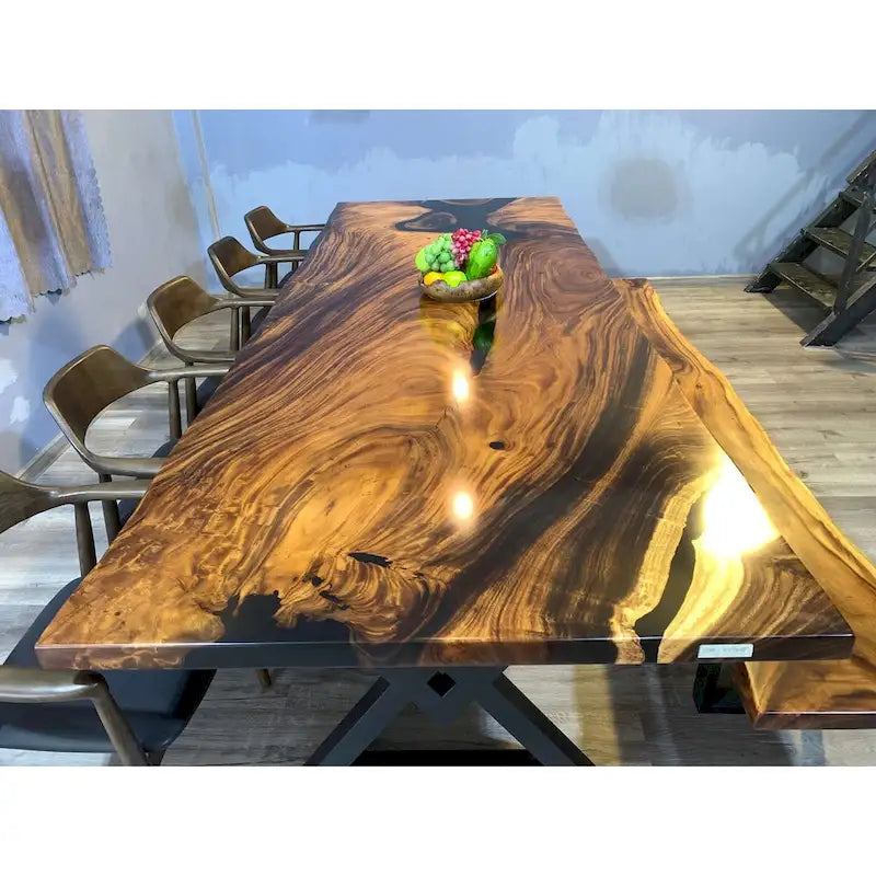 Sundaland 118 Grande Table à manger Live Edge