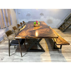 Sundaland 118 Grande Table à manger Live Edge