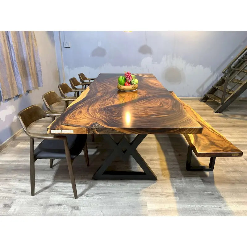 Sundaland 118 Grande Table à manger Live Edge