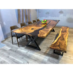 Sundaland 118 Grande Table à manger Live Edge
