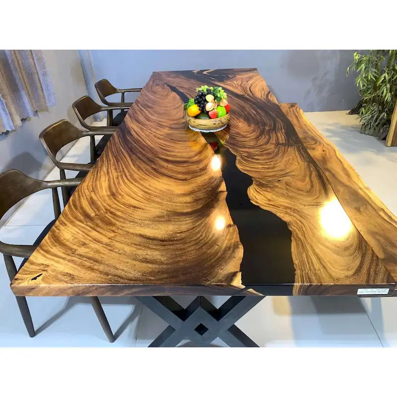 Sundaland 118 Grande Table à manger Live Edge