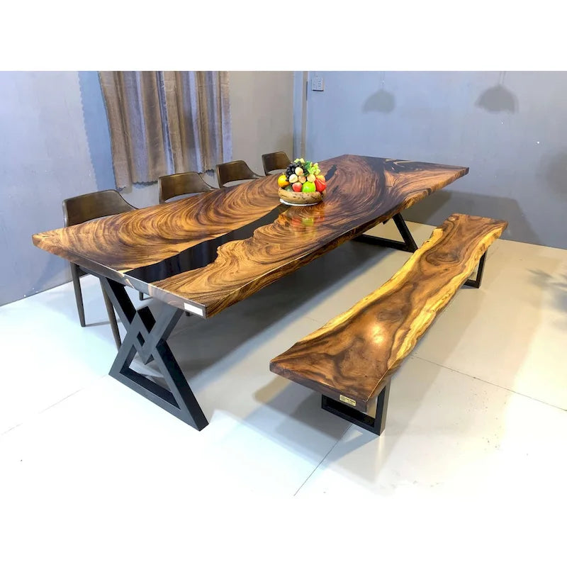 Sundaland 118 Grande Table à manger Live Edge