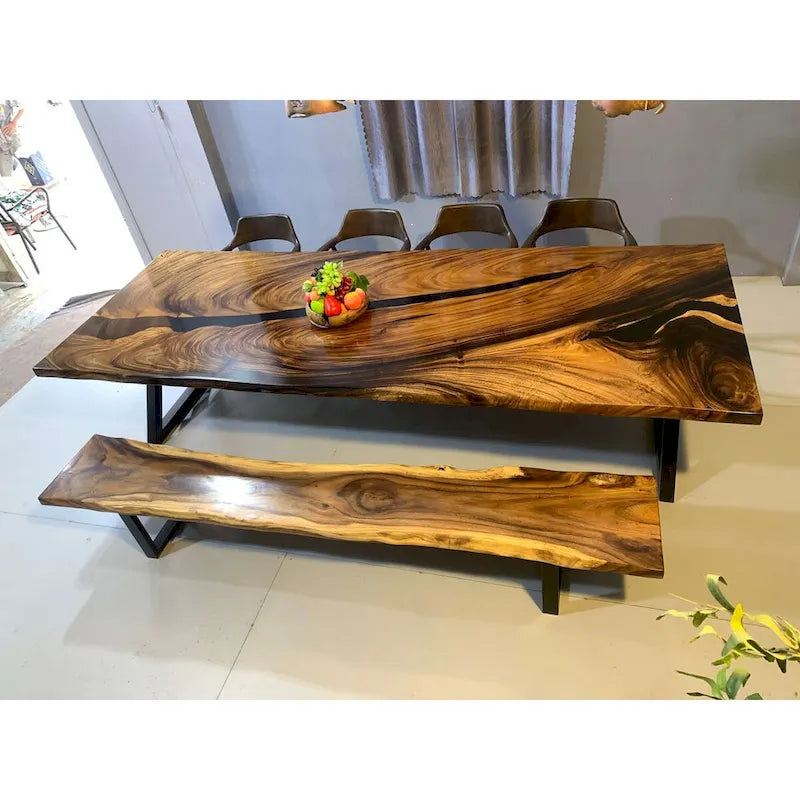 Sundaland 118 Grande Table à manger Live Edge