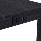 Ensemble table de bar et 8 tabourets hauts avec prises électriques intégrées