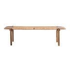 Banc en teck et rotin