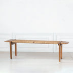 Banc en teck et rotin