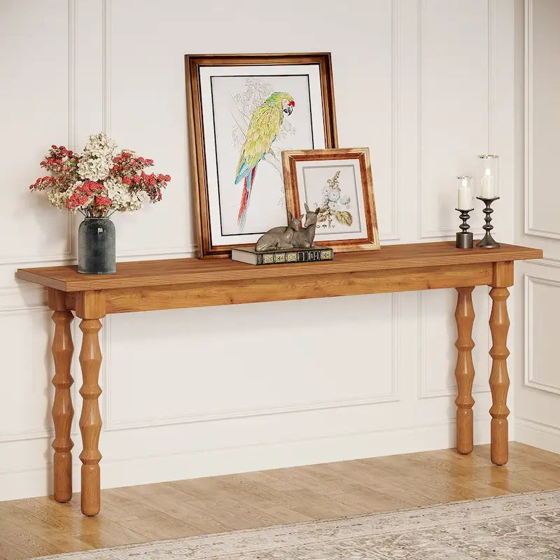 70.9 Inches Narrow Long Console Sofa Table for Living Room Entryway