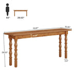 Table console étroite et longue de 180 cm pour salon ou entrée